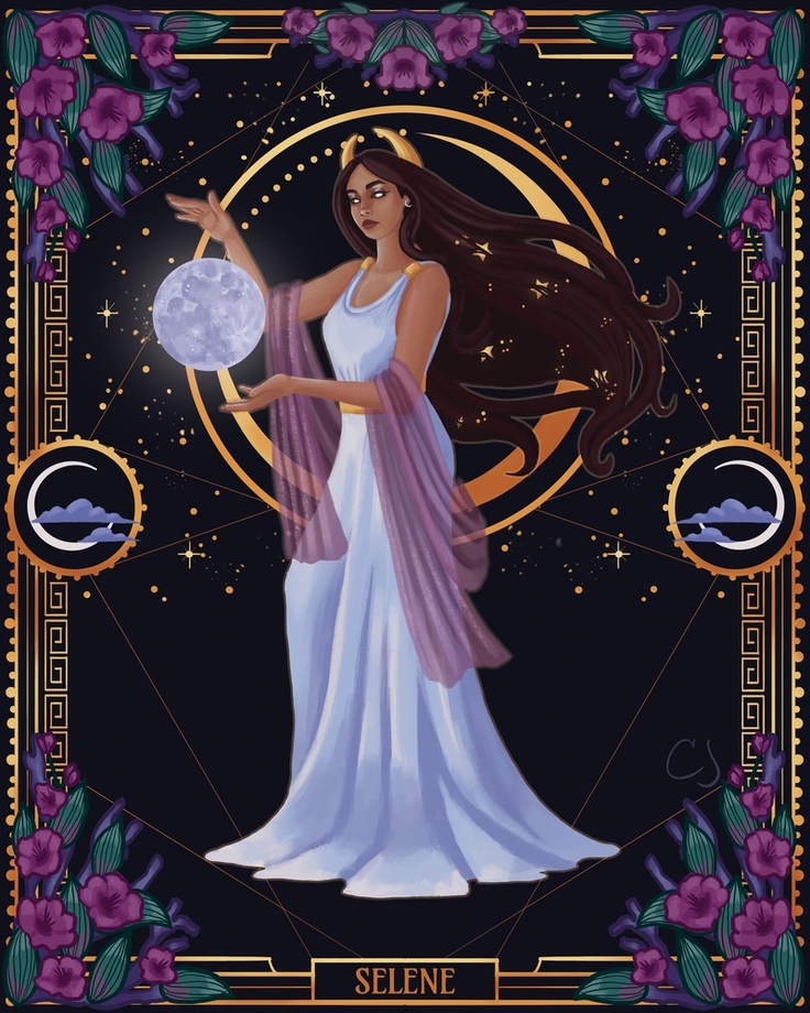 selene goddess of the moon