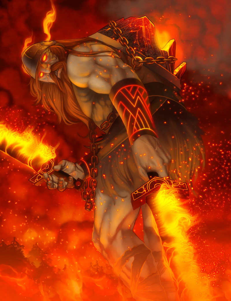 smite fire giant concept art