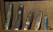 Brenna's pocket knife collection