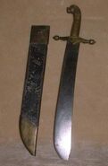 Bronze hilted short sword machete
