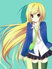 Blonde anime girl by IblisBlaser - Copy