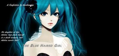 Blue haired girl