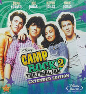 The Blu-ray Cover for Camp Rock 2: The Final Jam.