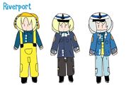 Riverport in both young and old (present-day) versions of himself. Note the young Riverport's pale blond hair and distinct lack of a beard.