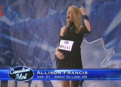 Allison Francis | Canadian Idol Wikia | Fandom