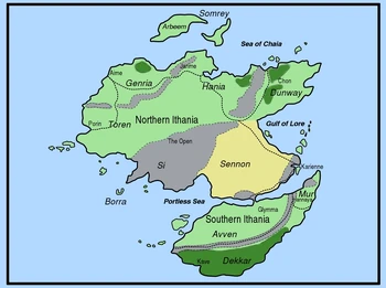 Map of Ithania