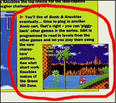 Knuckles in Sonic 2 Green Hill Zone V0.1 ROM Download for 