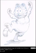 Garfield's early movie design
