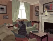 Oscar and Corinna in their home by Hans Bacher