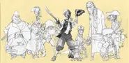 Art of Guybrush's crew