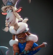 Close up of Tanngrisnir