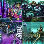 Paintings for live-action sets of Atlantis.