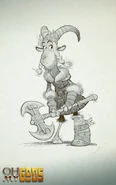 Sketch of Tanngrisnir