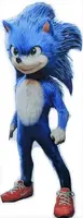 A render of Sonic the Hedgehog.