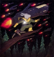 Concept art for the film, featuring Clover.