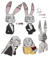 Concept art for Jack Savage.