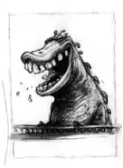 Art of an unspecified sea monster
