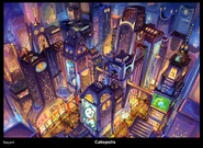 Concept art of Catopolis.