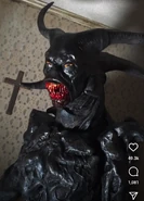 October 2020; James Wan revealed on his Instagram an animatronic supposed to present the demonic form of Dracula as imagined for the film. This design is inspired by Dracula's final form in Castlevania: Legacy of Darkness.