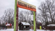 Sign placed by TPUS in Hell, MI