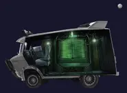 Art of the van interior (belonging to Sly, Bentley, and Murray)