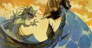 More concept art of the reptile sea monster by Steve Purcell