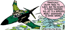 Calvin the Fighter Pilot