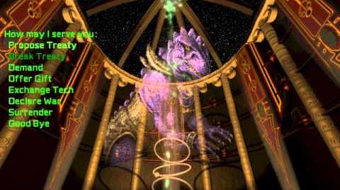 Master of Orion 2 Soundtrack - Diplomat - Reptilian Sakkra (Fully animated)
