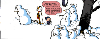 Calvin S Snowmen The Calvin And Hobbes Wiki Fandom
