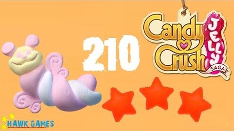 Candy Crush Jelly - 3 Stars Walkthrough Level 210 (Puffler mode)