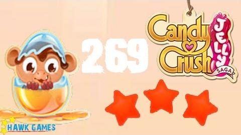 Candy Crush Jelly - 3 Stars Walkthrough Level 269 (Monkling mode)