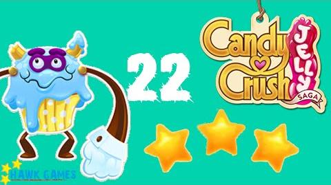 Candy Crush Jelly - 3 Stars Walkthrough Level 22 (Puffler Boss mode)