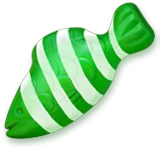 A green striped fish