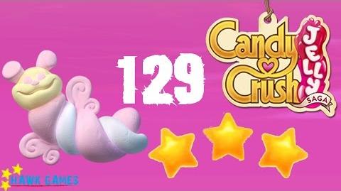 Candy Crush Jelly - 3 Stars Walkthrough Level 129 (Puffler mode)