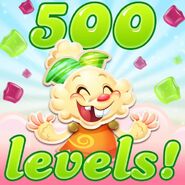 Candy Crush Jelly Saga now has 500 levels! 🎉☺️ Jellylicious! Thank you all for playing! ❤️