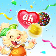 Birthday Gift! We’re giving away FREE Boosters and Unlimited Lives to celebrate Candy Crush’s 5th birthday! Ends Thursday 23rd Nov 8 AM GMT
