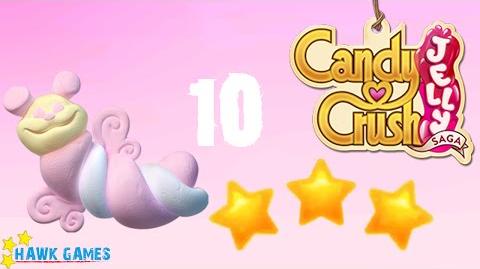 Candy Crush Jelly - 3 Stars Walkthrough Level 10 (Puffler mode)