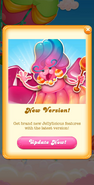 Candy Crush Jelly Saga New Version Update Notification Tab