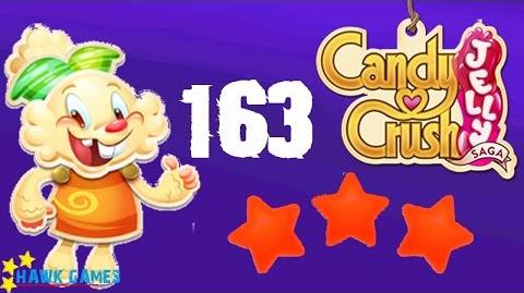Candy Crush Jelly - 3 Stars Walkthrough Level 163 (Jelly mode)