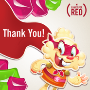 Thank you so much for helping us create an AIDS-free generation with (RED) and App Store!