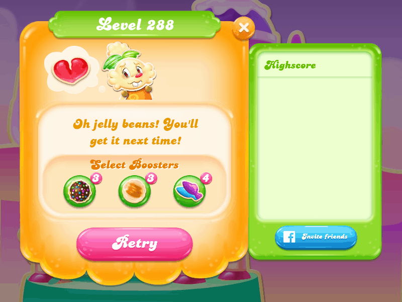 Level Failed Candy Crush Jelly Wiki Fandom