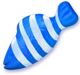 A blue striped fish