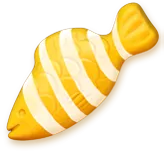 A yellow striped fish