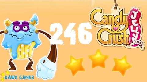 Candy Crush Jelly - 3 Stars Walkthrough Level 246 (Puffler Boss mode)