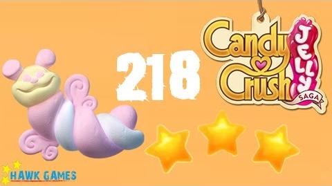 Candy Crush Jelly - 3 Stars Walkthrough Level 218 (Puffler mode)