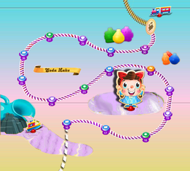 is anyone else's candy crush soda saga background stuck here? or are there  no other map stages? : r/candycrush