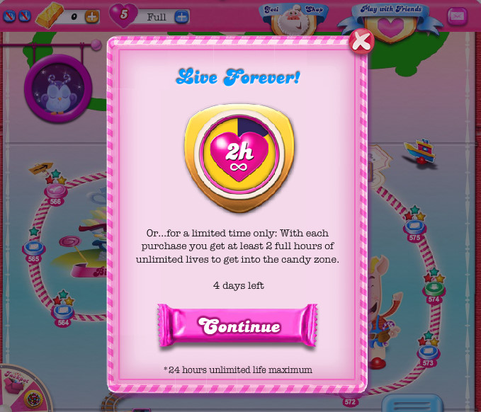 Candy Crush Unlimited Lives for Computer Version 