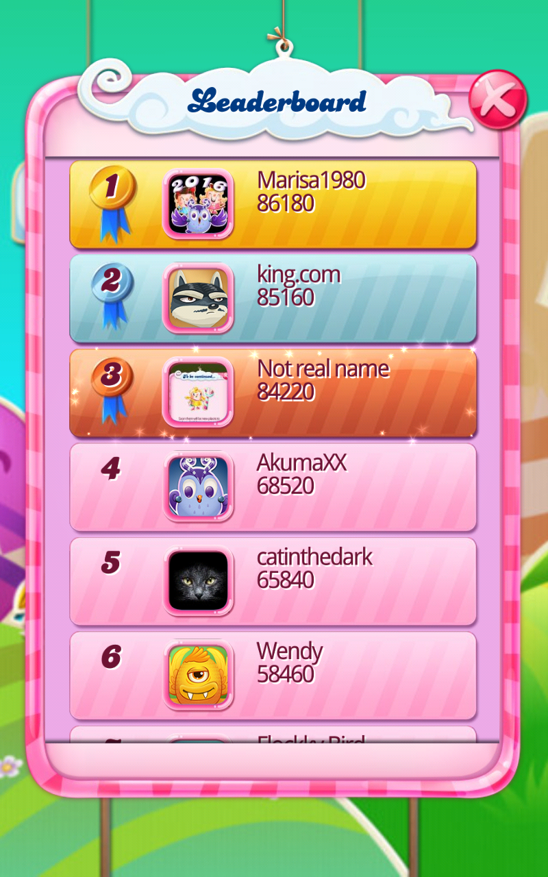 Candy crush leaderboard 2021