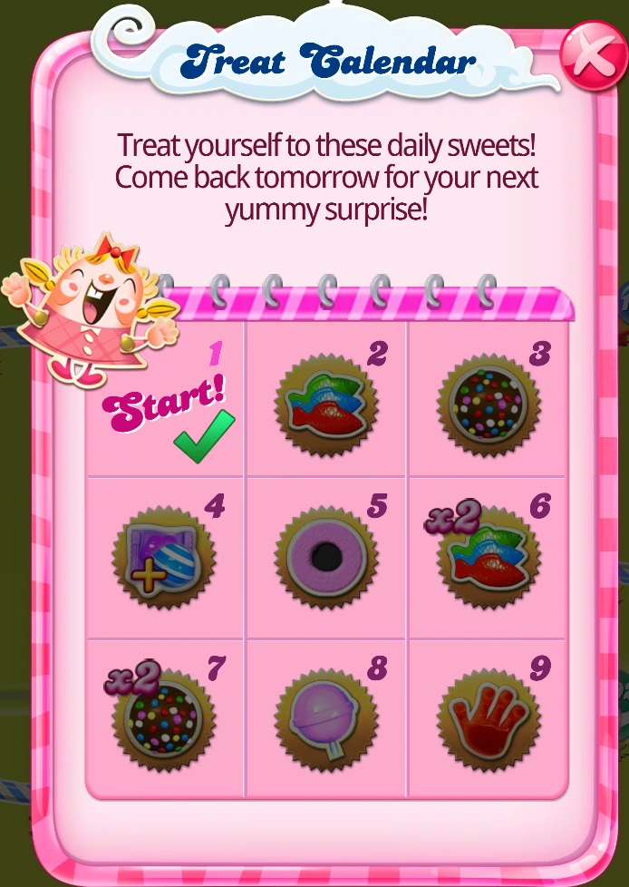 Treat Calendar Candy Crush Saga Wiki Fandom