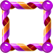 Two-layered Candy Cane Curl